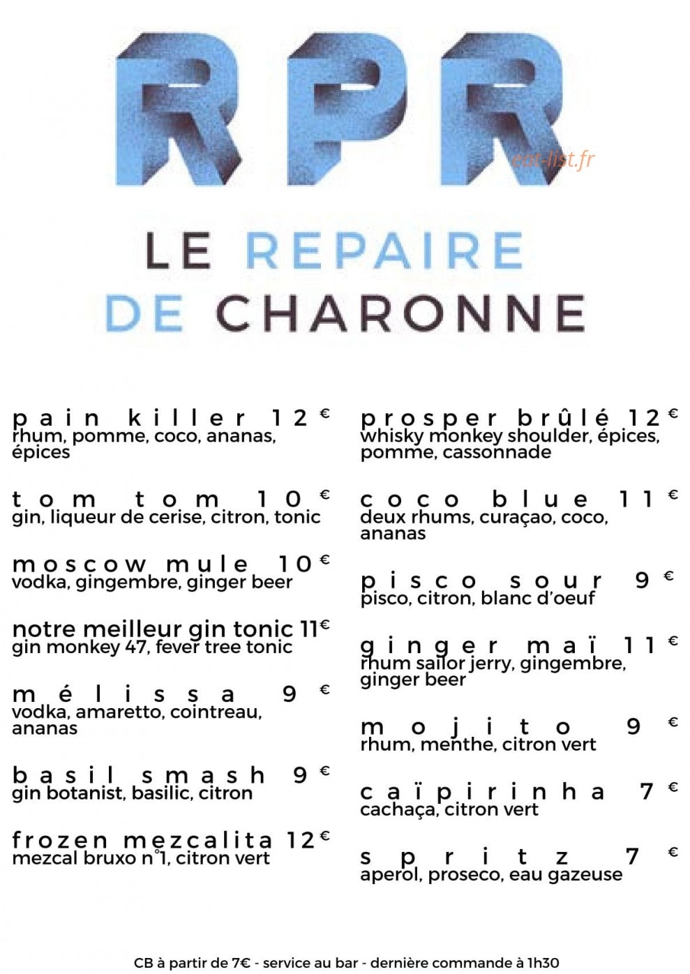 Rpr — carte page 1