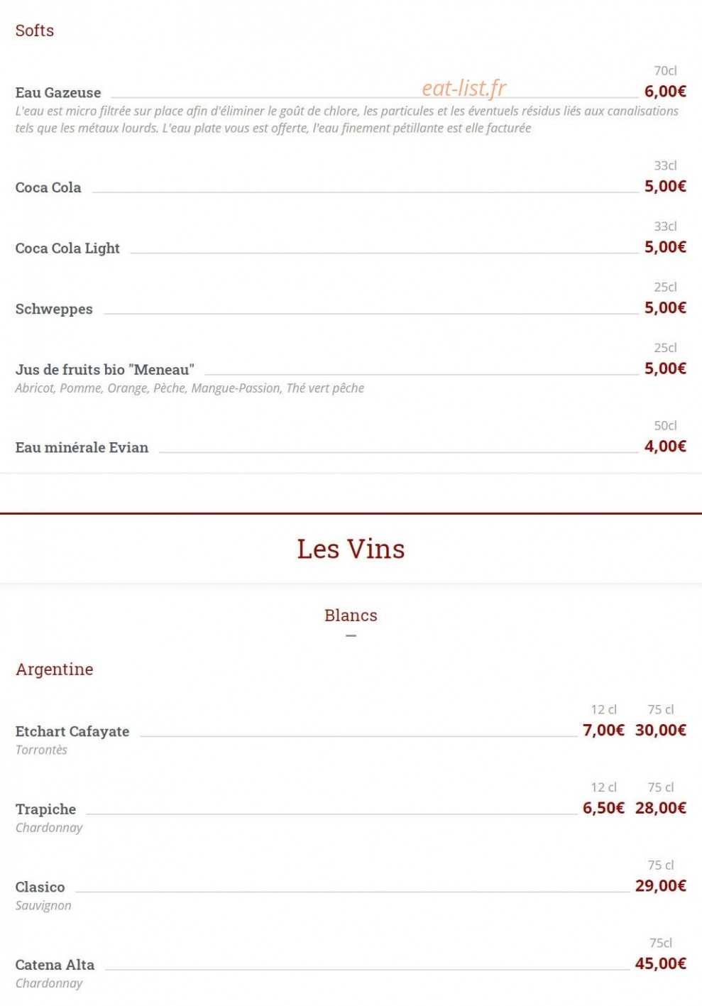 Santa Carne — carte page 8
