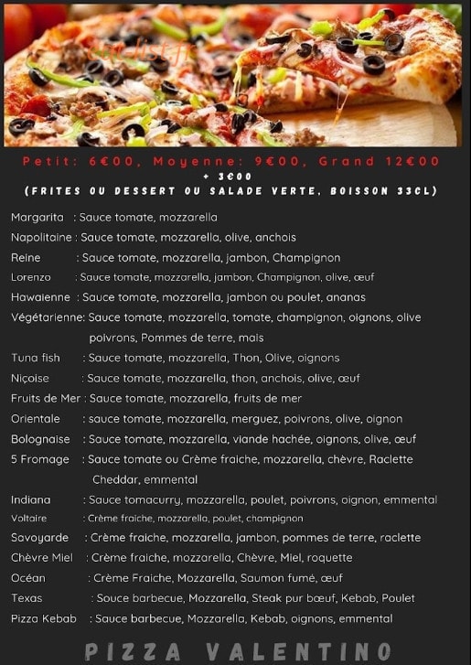 Snack Valentino — carte page 2