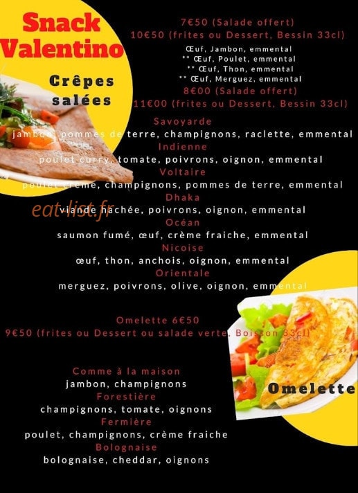 Snack Valentino — carte page 4