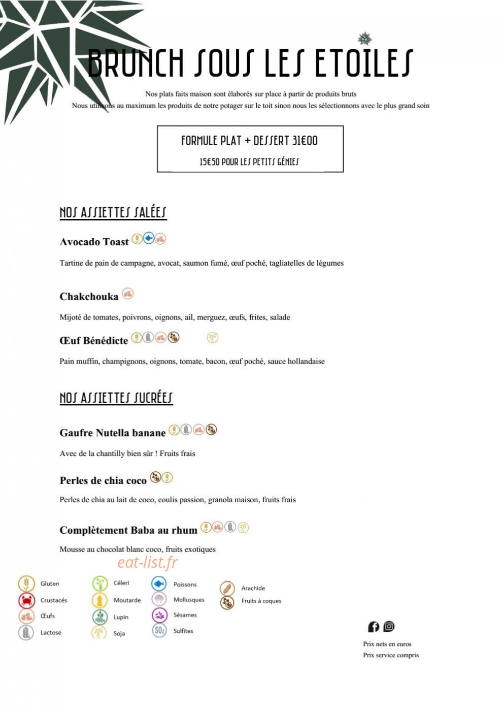 Sous Les Etoiles — carte page 3