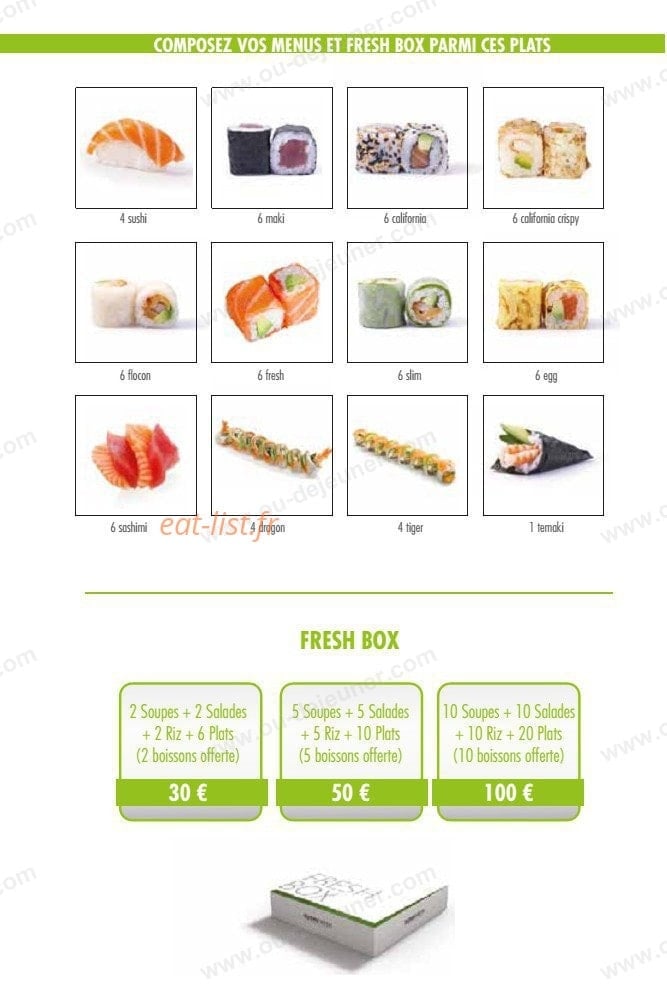 Sushi fresh — carte page 5