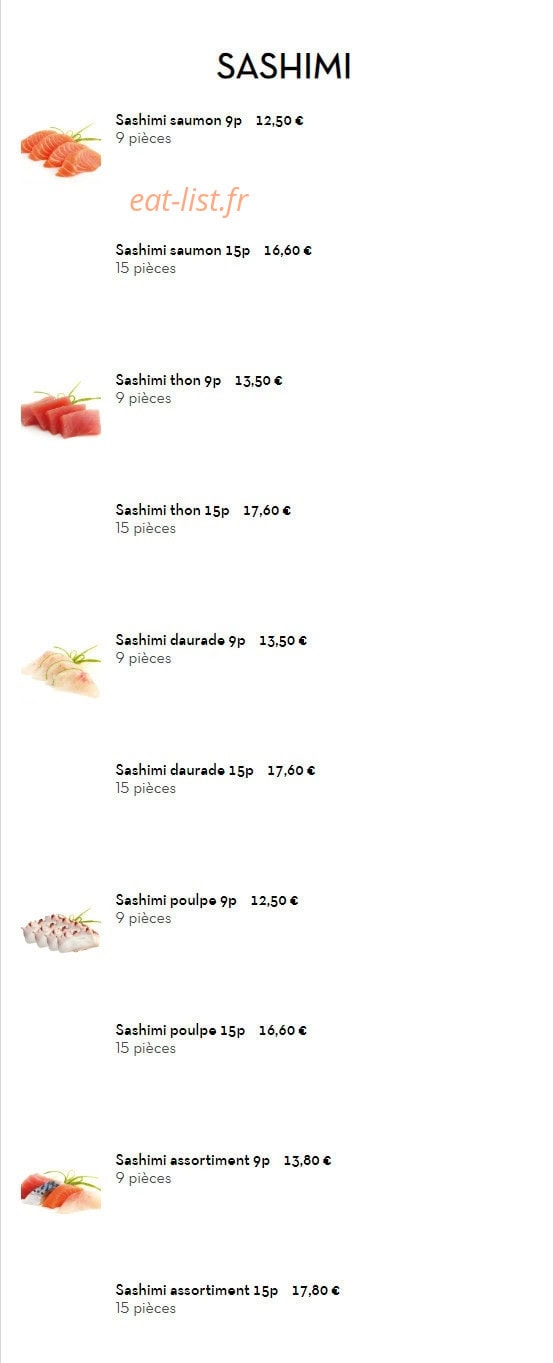 Sushi Rainbow — carte page 19
