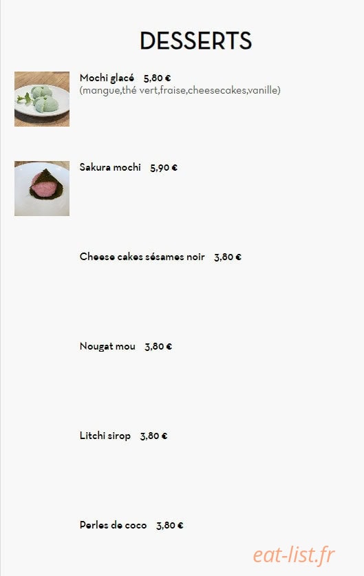 Sushi Rainbow — carte page 27