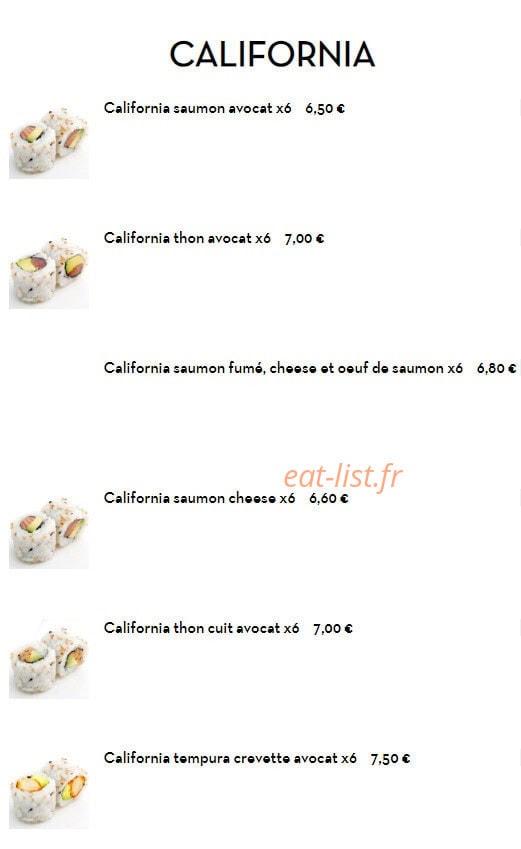 Sushi Rainbow — carte page 20