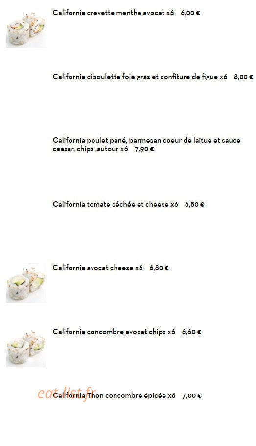 Sushi Rainbow — carte page 21