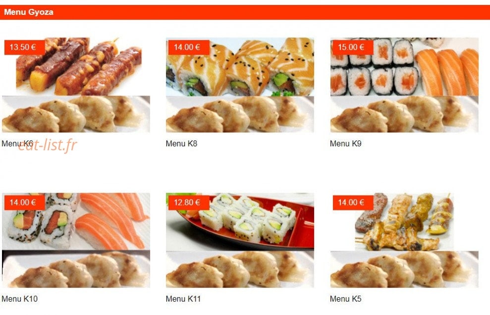 Sushi Room — carte page 5