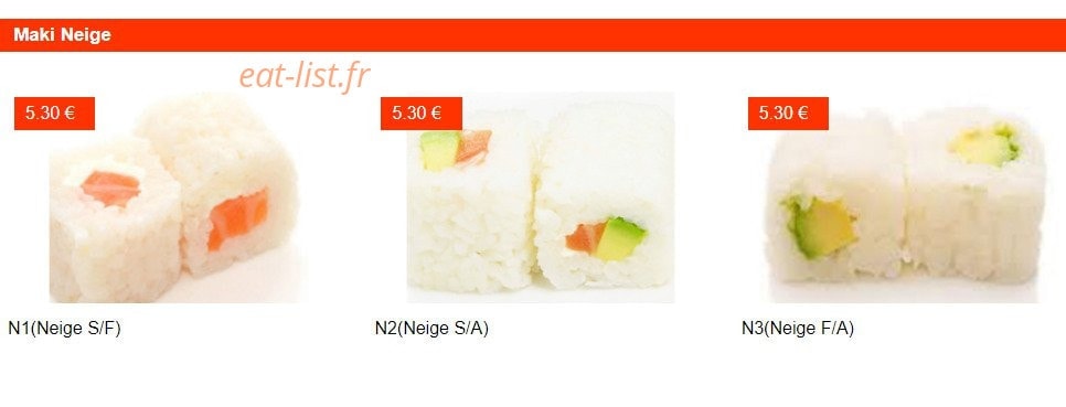 Sushi Room — carte page 15