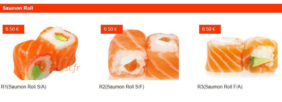 Sushi Room — carte page 18