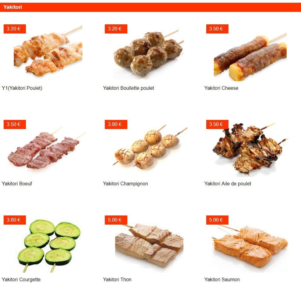 Sushi Room — carte page 21