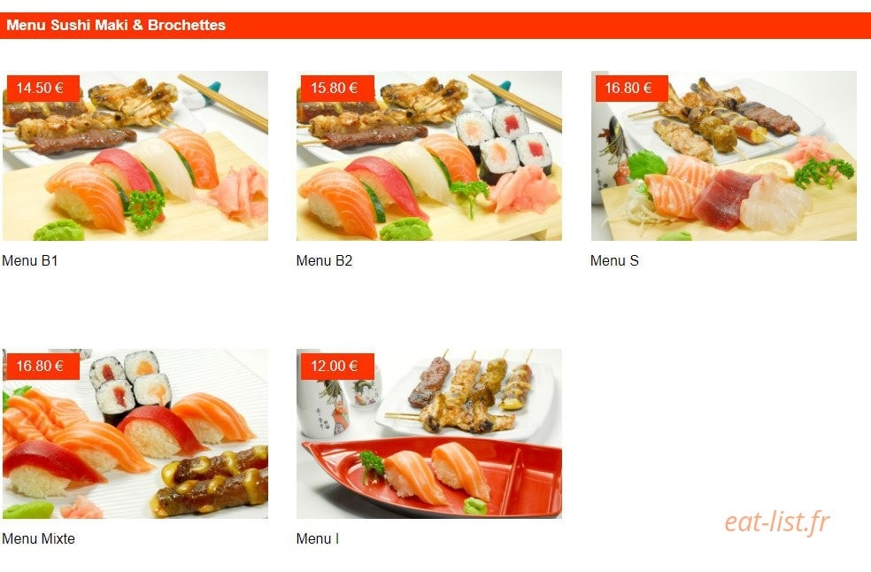 Sushi Room — carte page 7