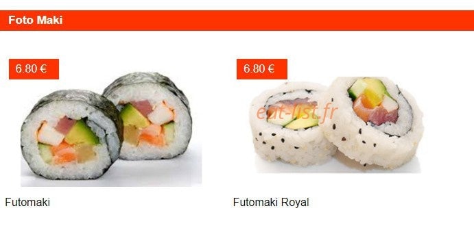 Sushi Room — carte page 11