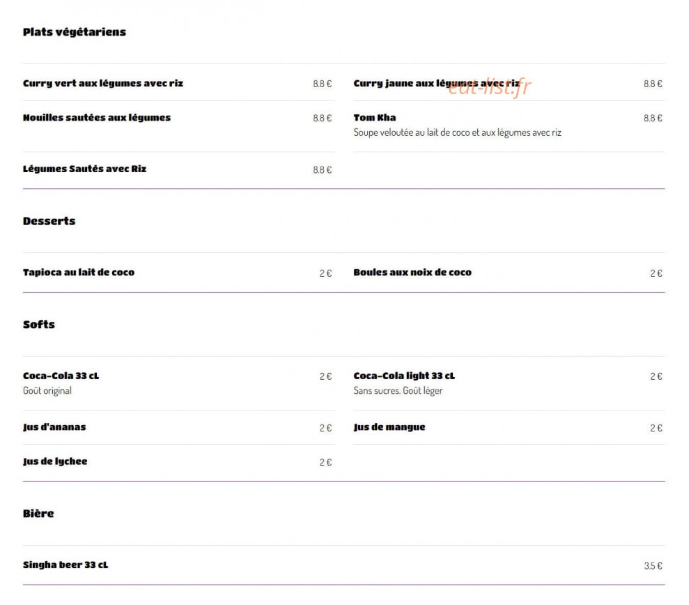 Thaï Thip — carte page 2