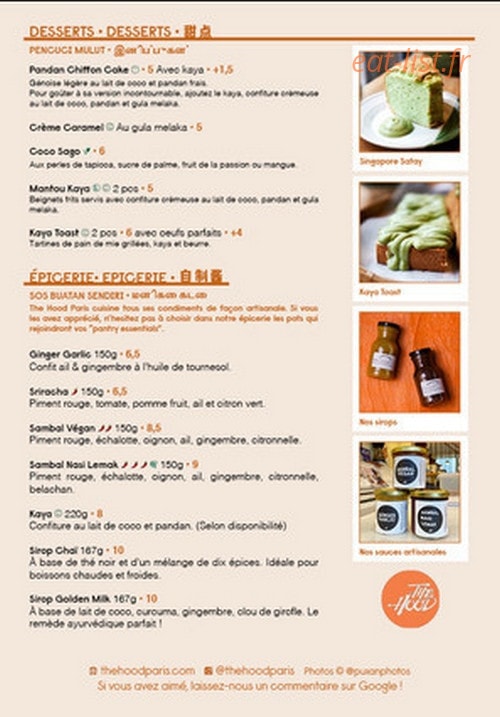 The Hood — carte page 4