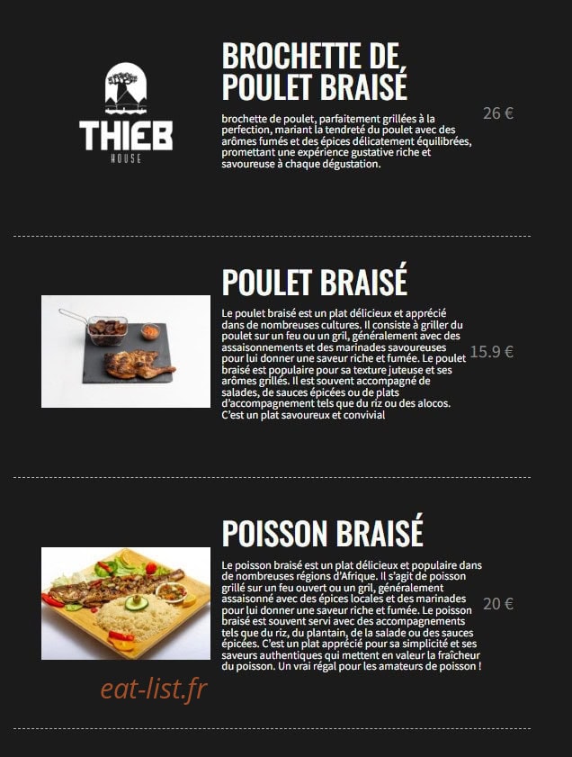 Thieb House — carte page 7