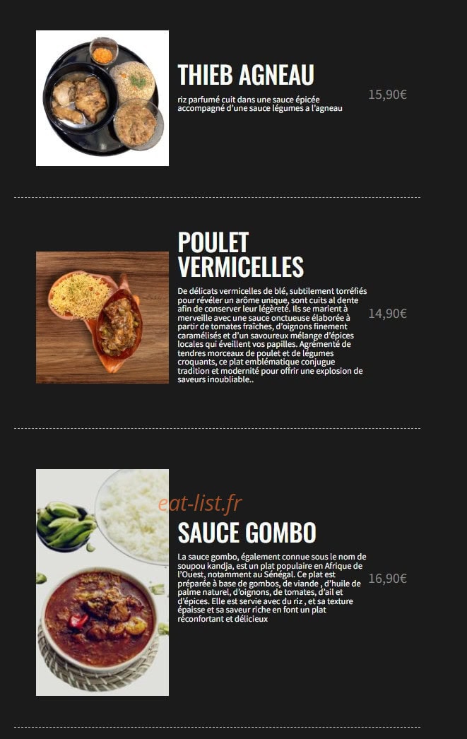 Thieb House — carte page 4