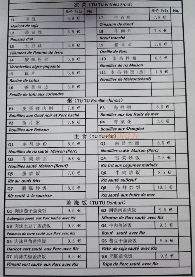 Tutu — carte page 1
