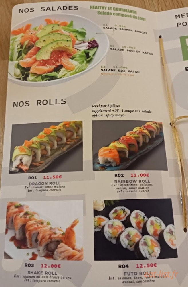 Umami — carte page 7