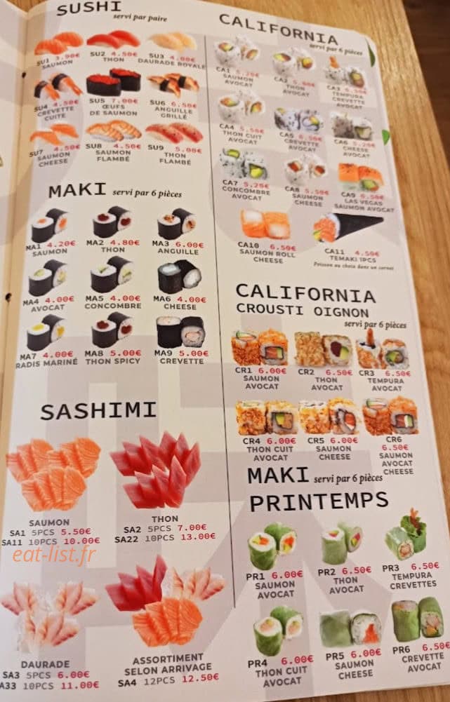 Umami — carte page 12