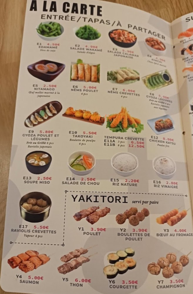 Umami — carte page 5