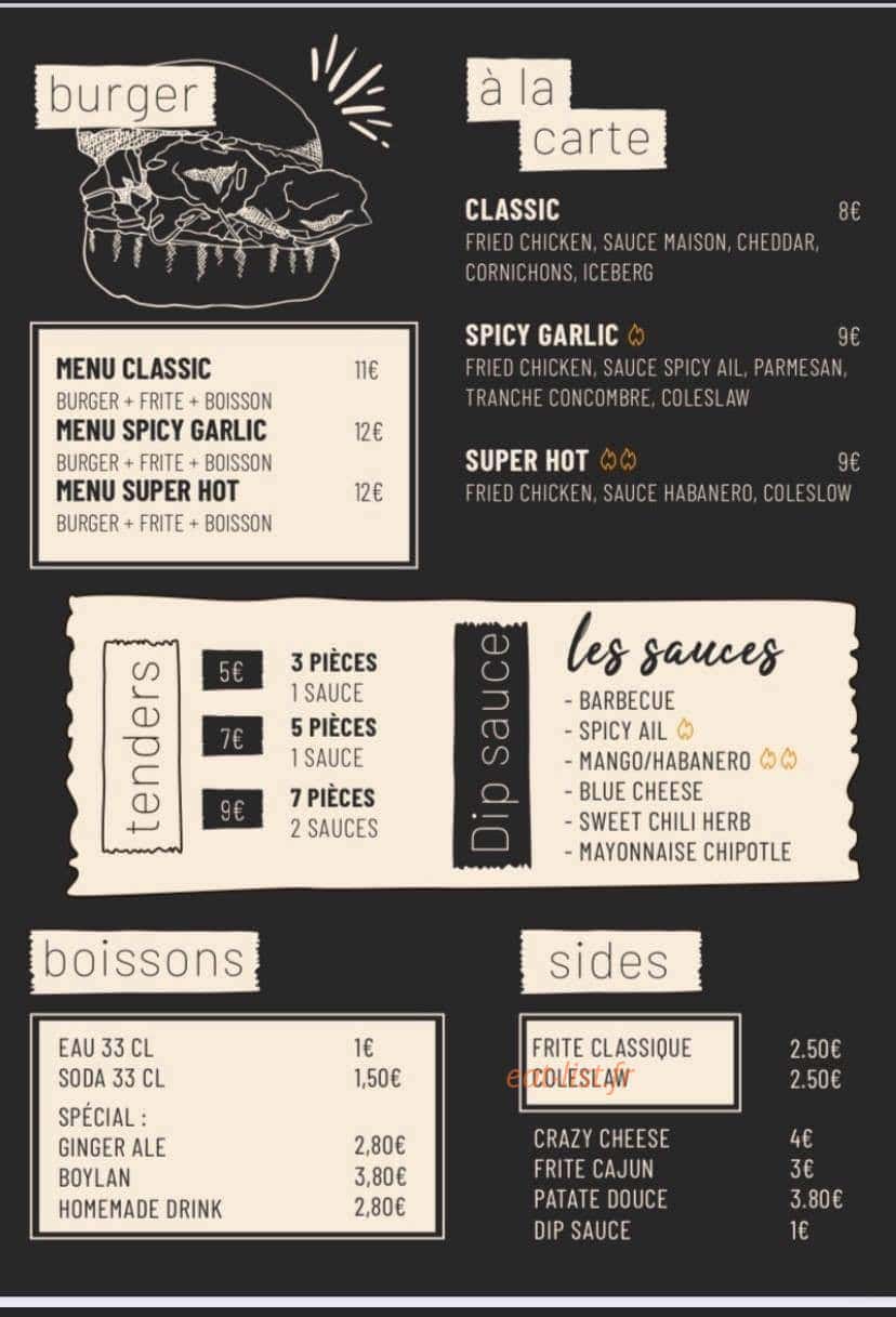 Wings and Chill — carte page 2