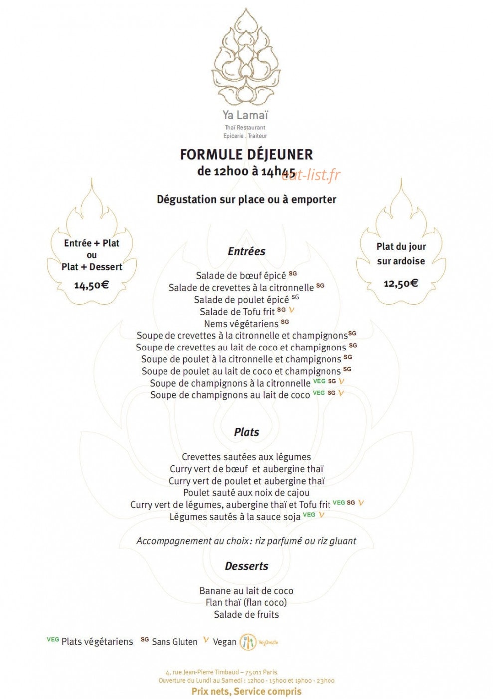 Ya lamai — carte page 1