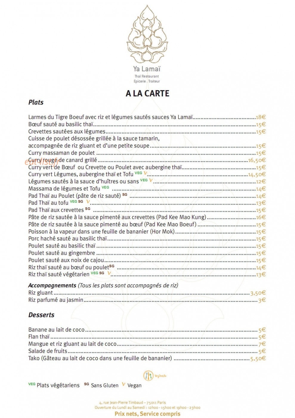 Ya lamai — carte page 3