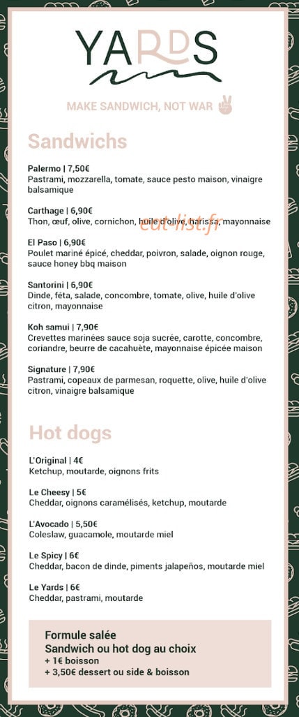 Yards — carte page 1