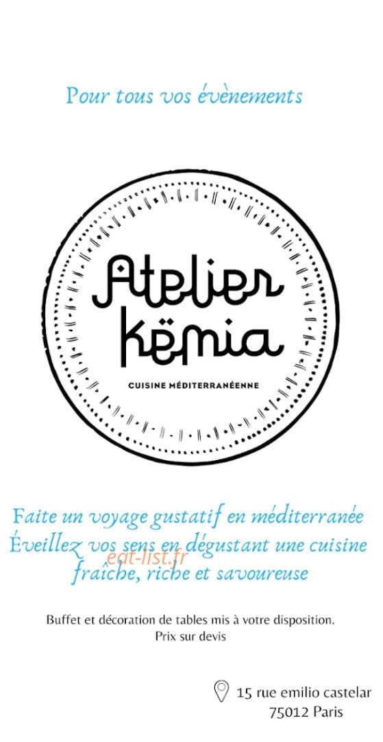 Atelier Kemia — carte page 1