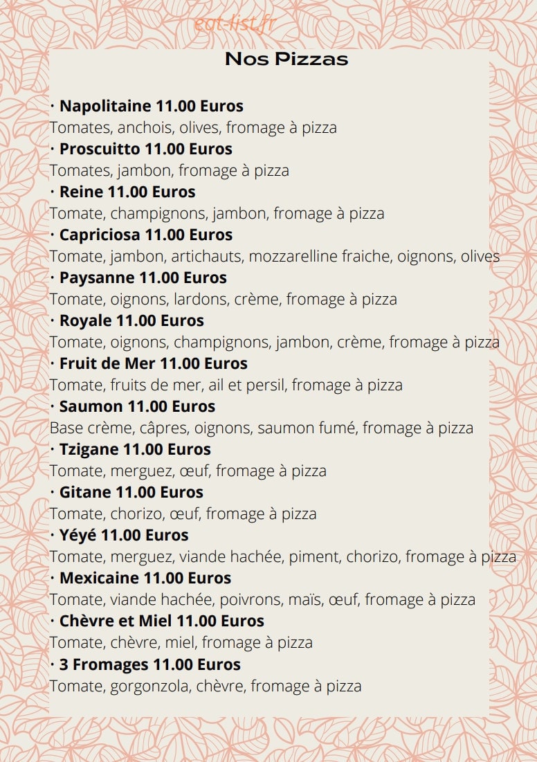 Au Tramway — carte page 3