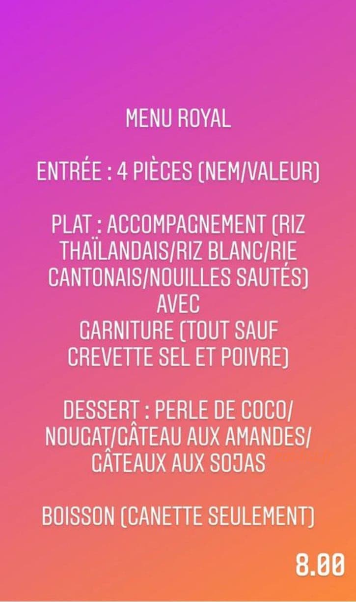 Aux Délices de Pékin — carte page 4