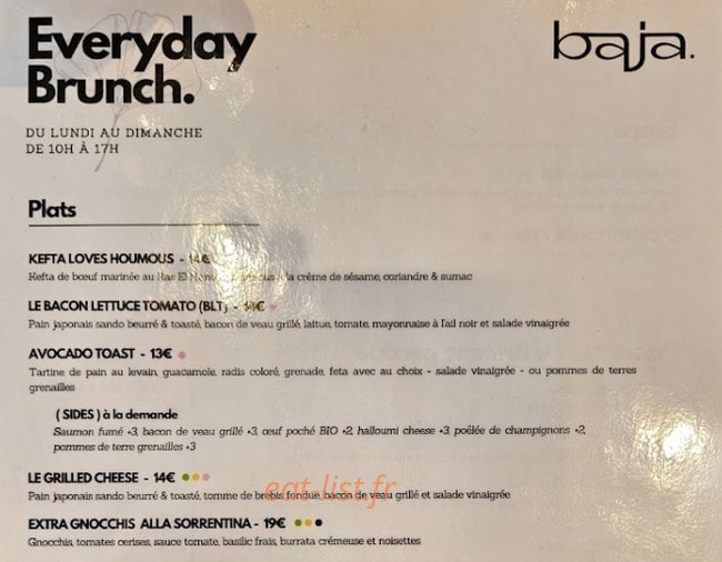 Baja — carte page 1