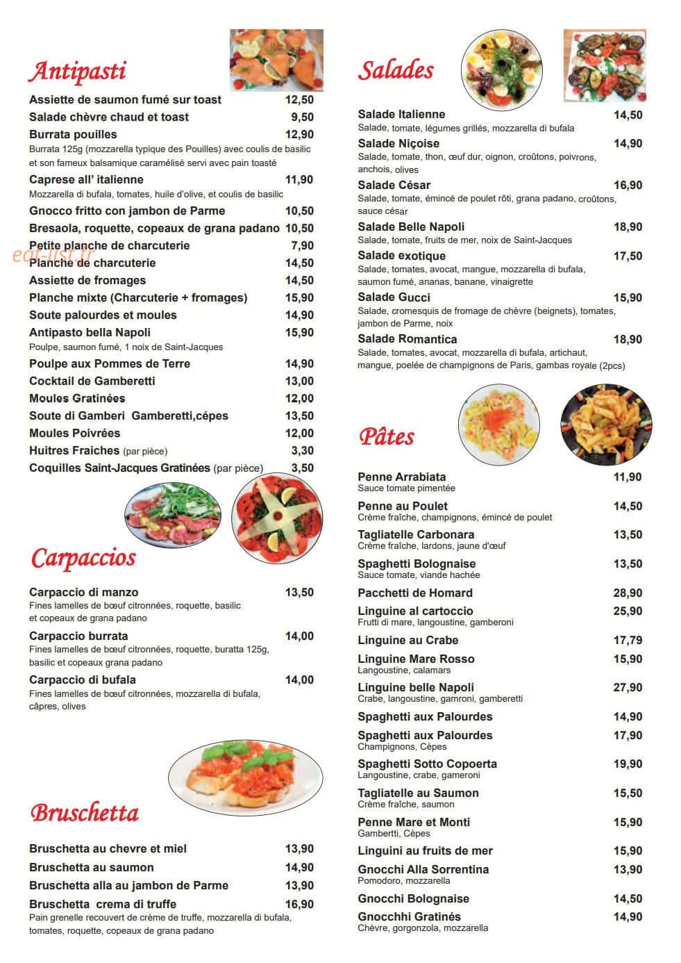 Belle Napoli — carte page 1