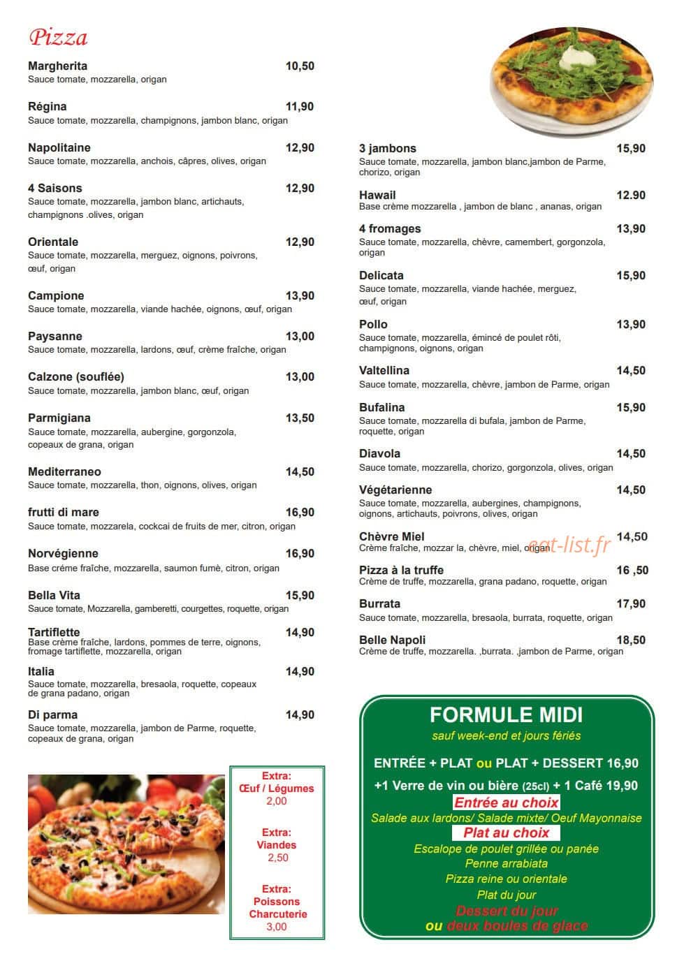 Belle Napoli — carte page 2