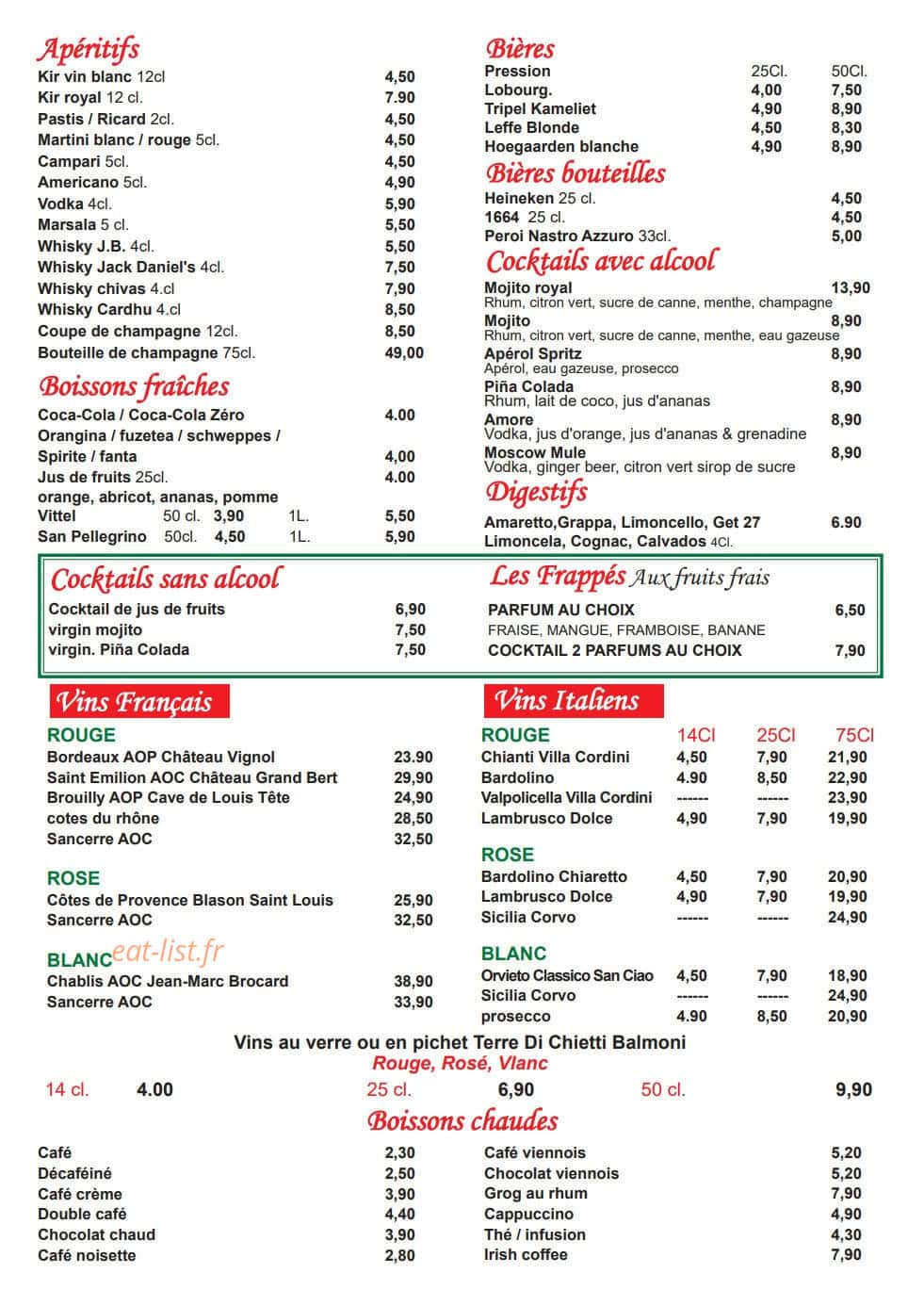 Belle Napoli — carte page 4