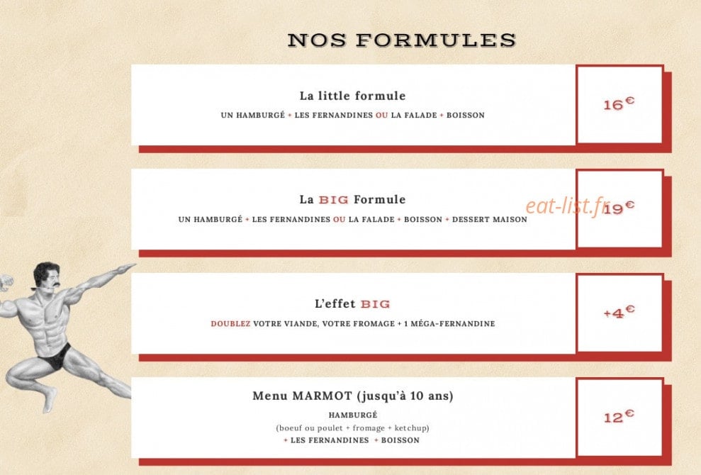 Big Fernand — carte page 1