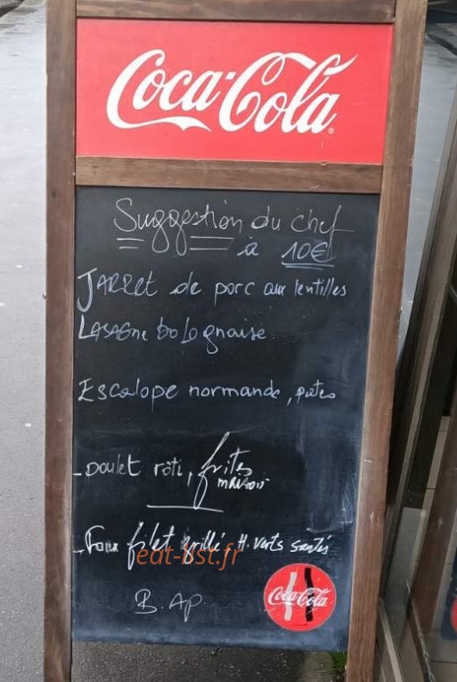 Bistrot le départ — carte page 3