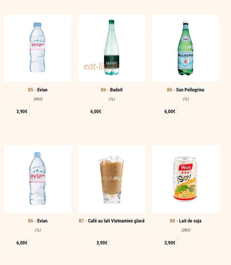 Bo Bun Plus — carte page 15