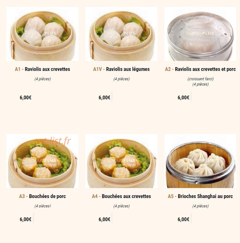 Bo Bun Plus — carte page 2