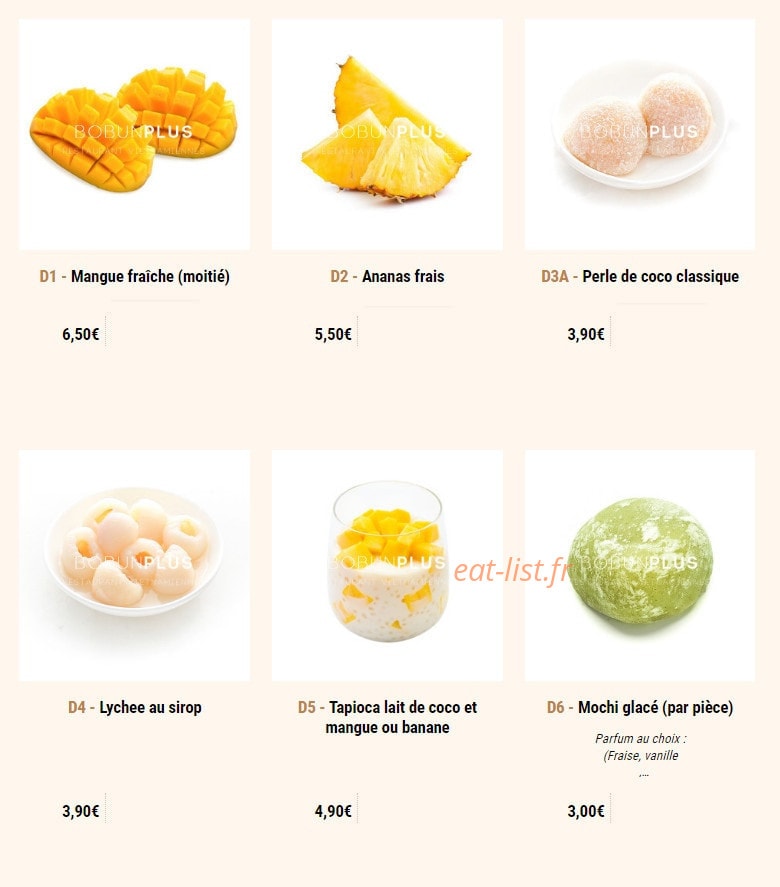 Bo Bun Plus — carte page 21