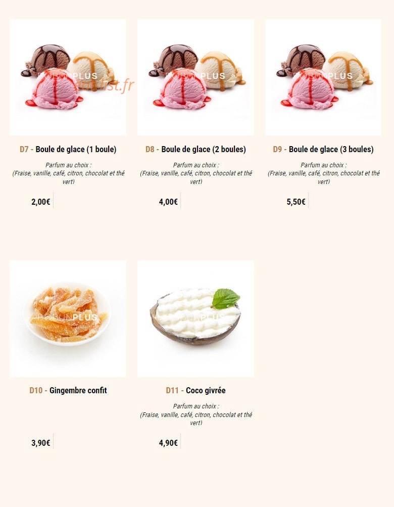 Bo Bun Plus — carte page 22