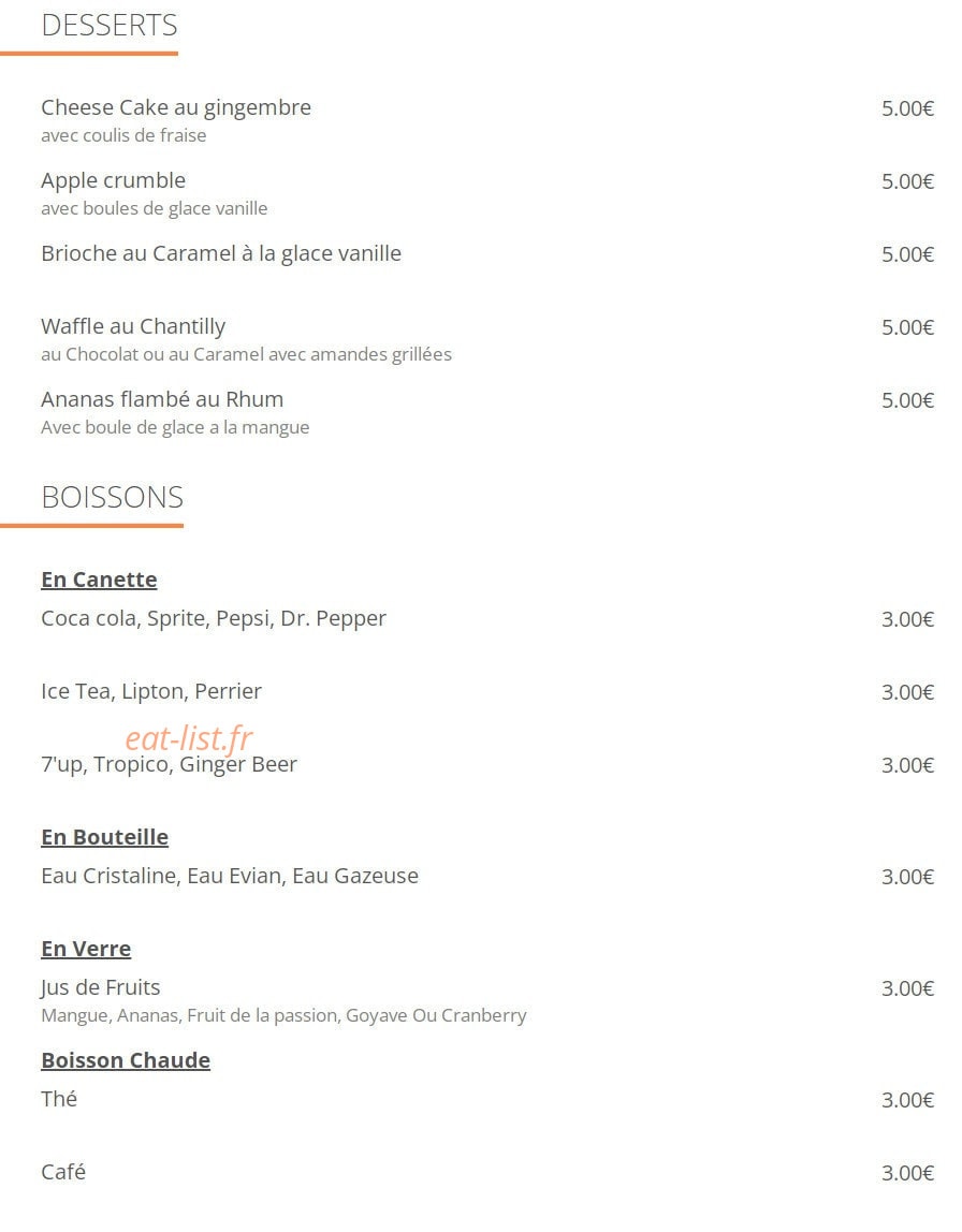 Burgers&Waffles — carte page 3