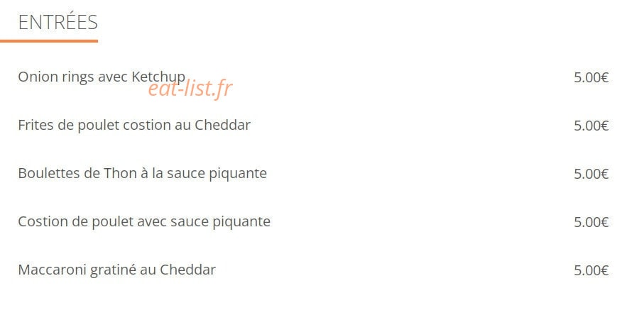 Burgers&Waffles — carte page 1