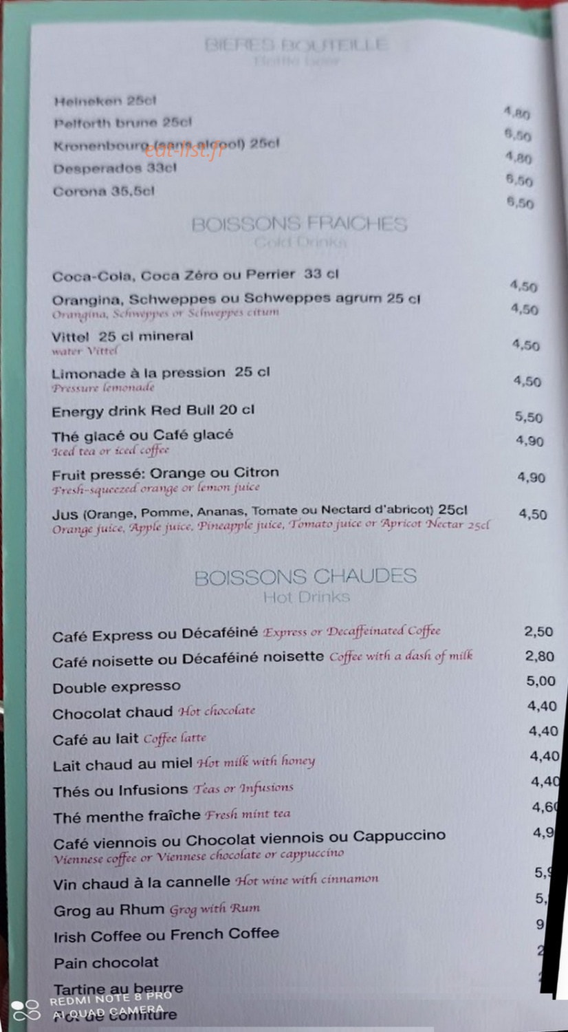 C Sters Cafe — carte page 2