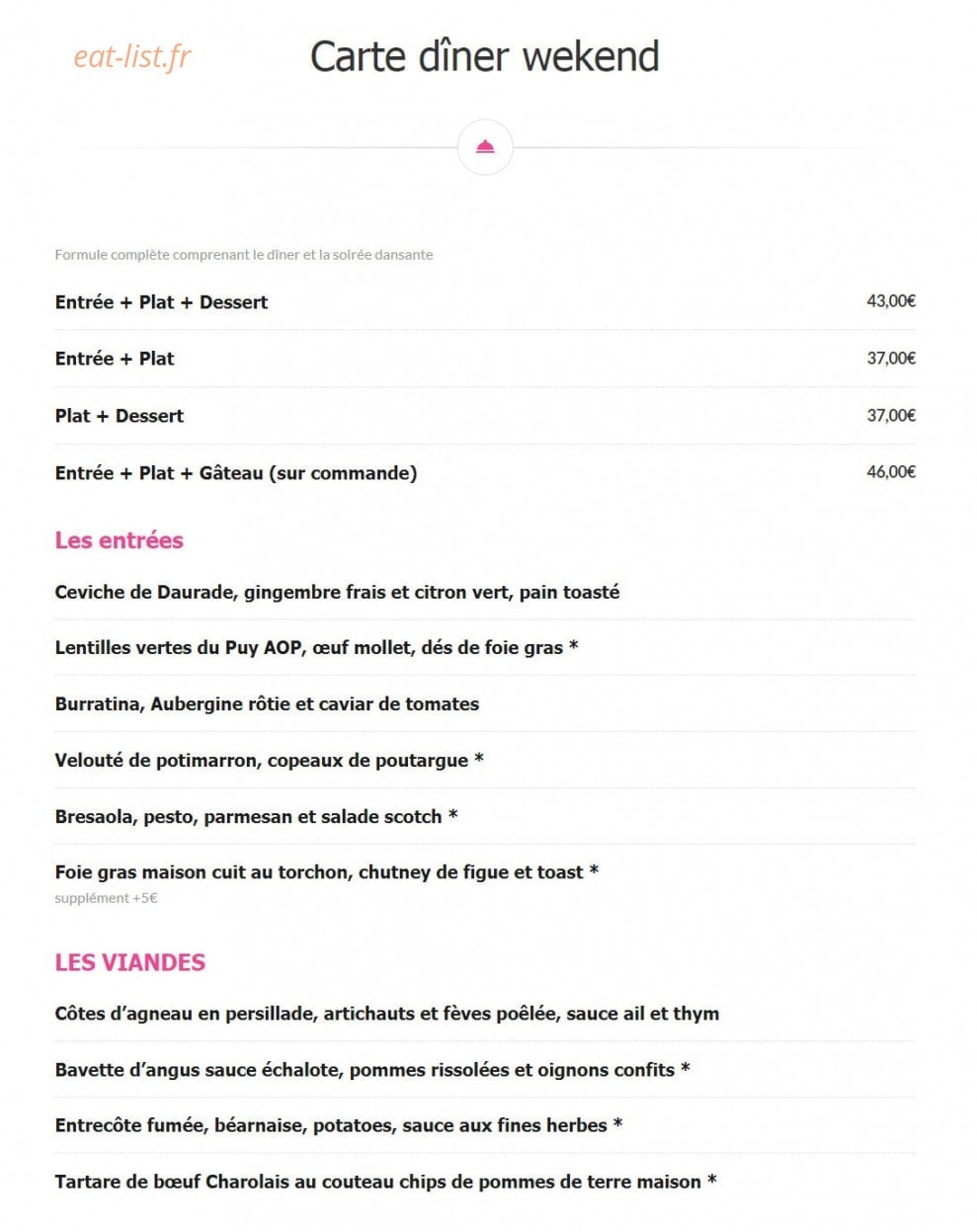 Café Barge — carte page 4