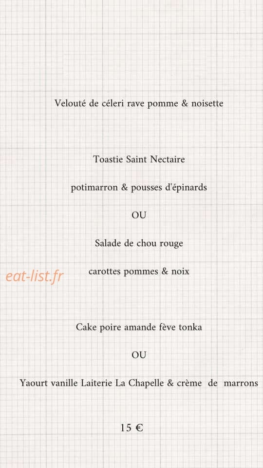 Café marbré — carte page 1
