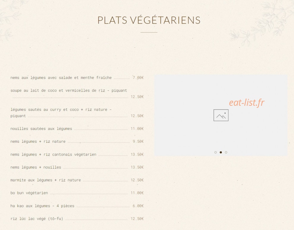 Chez Long — carte page 8
