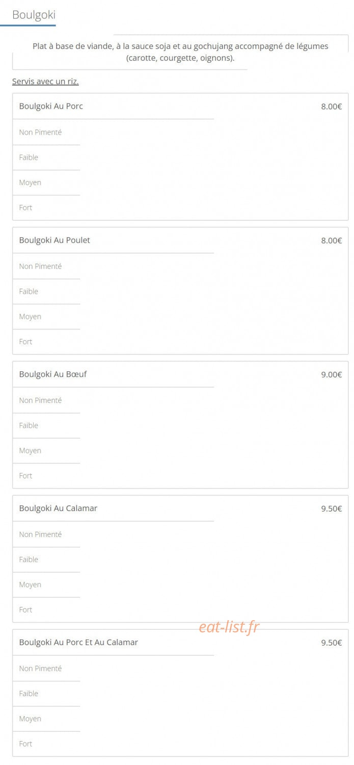 Chez Petit Hugo — carte page 2