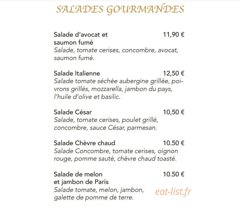 Chez Valentino — carte page 2