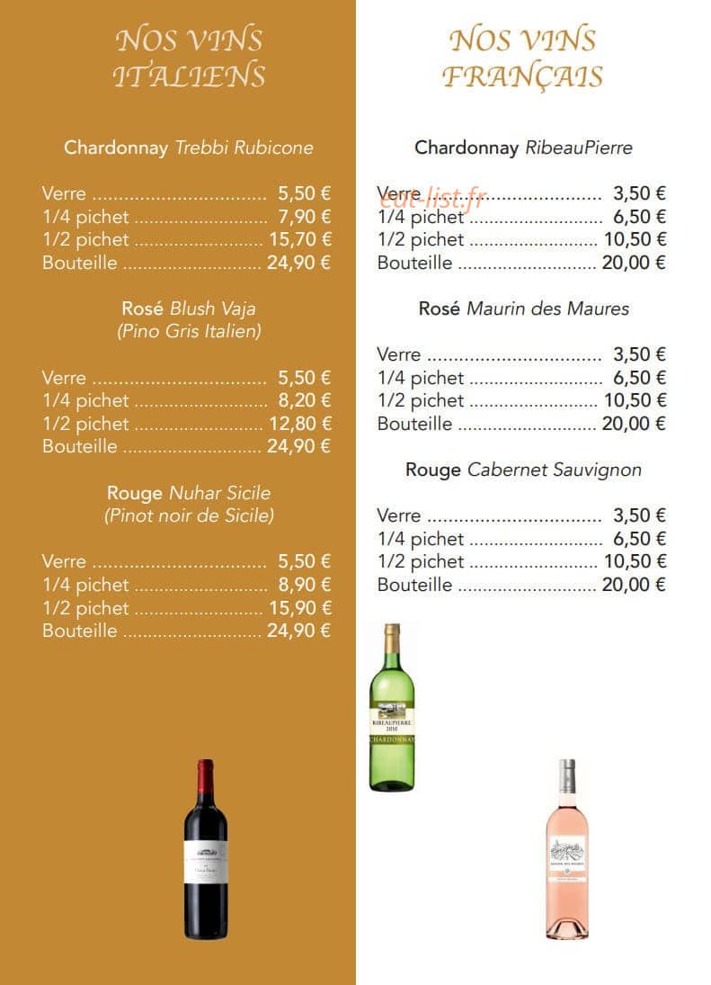 Chez Valentino — carte page 10